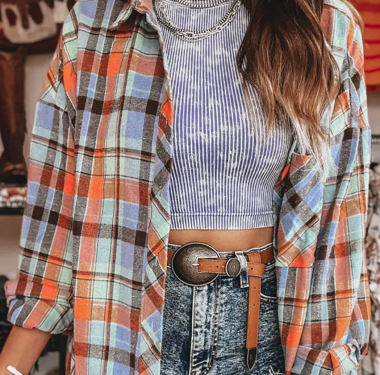 Plaid Button Up Shirt