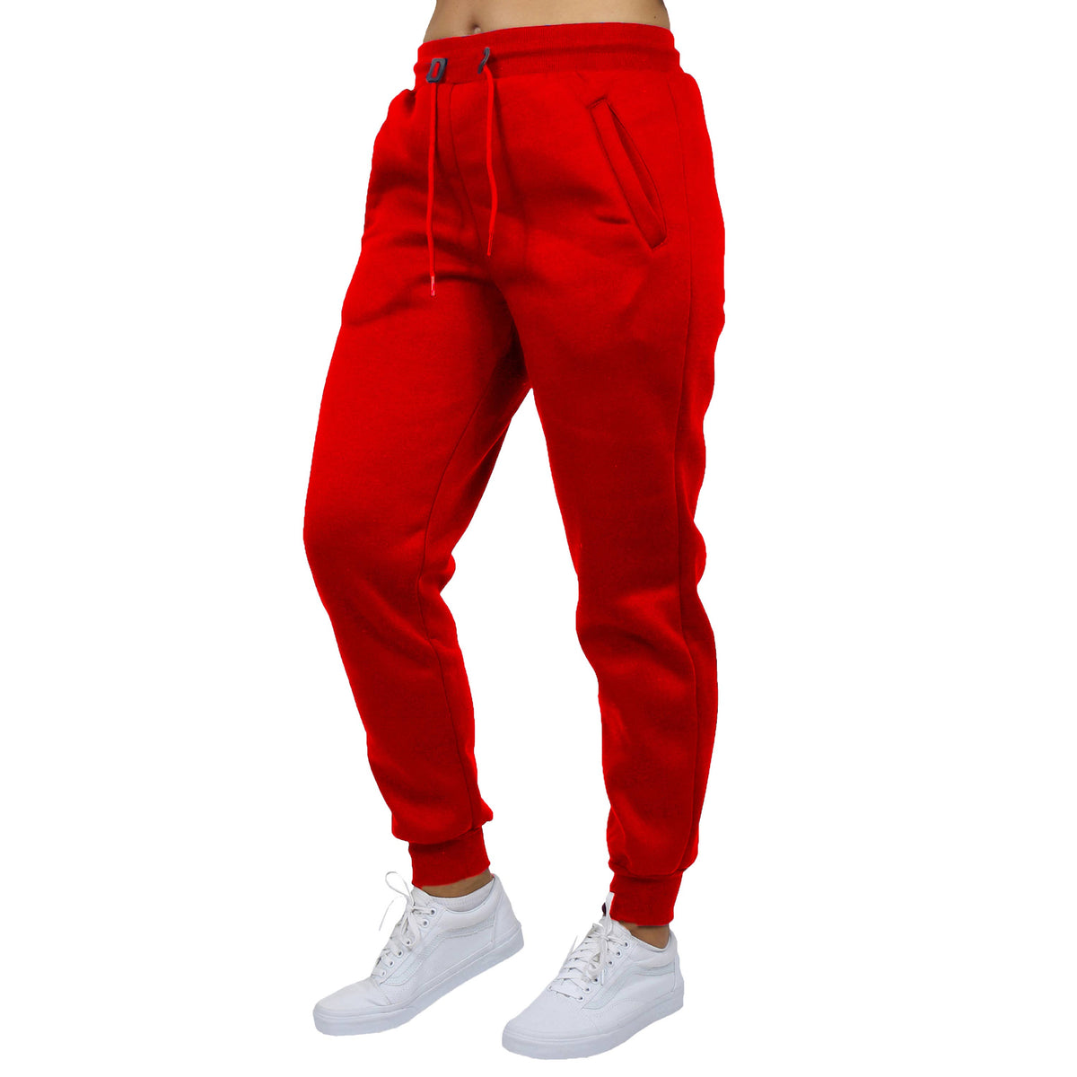 Women's Loose-Fit Fleece Joggers Sweatpants: Black / S
