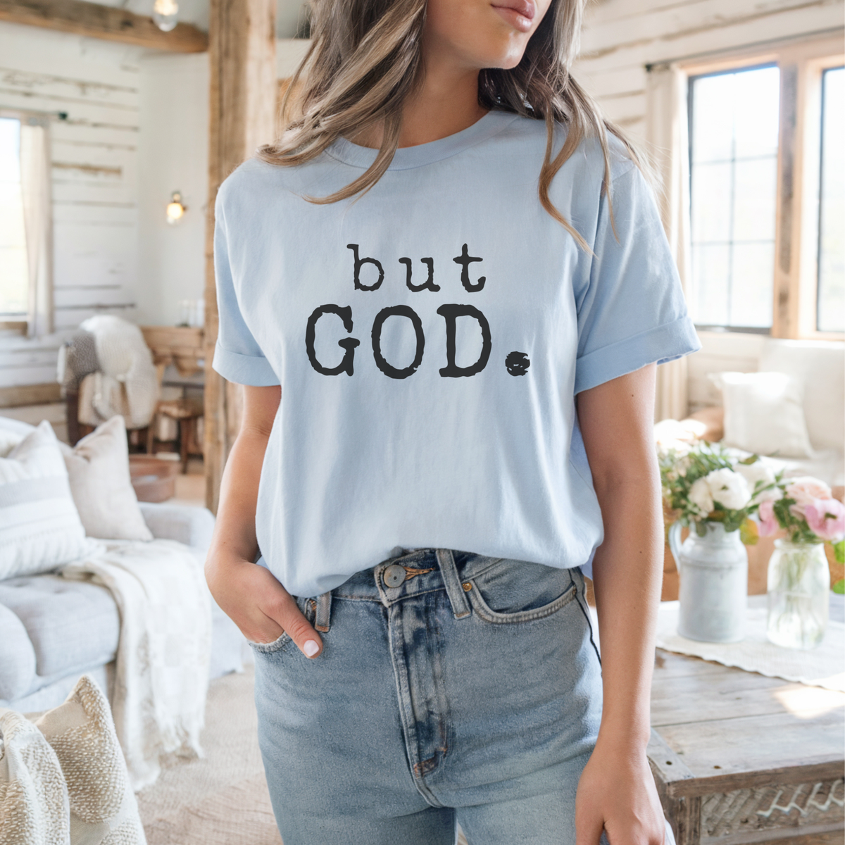 But GOD. Graphic Tee: White / XLarge