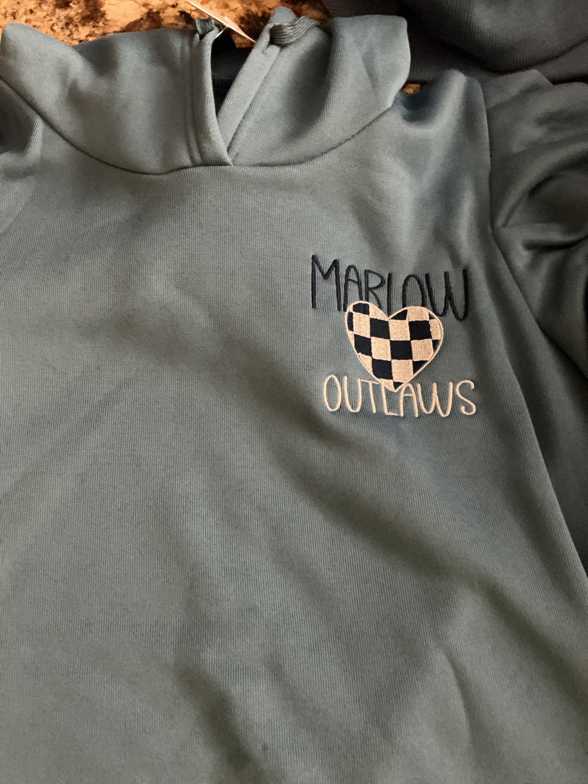 Hooded Solid Color Casual Sweatshirt MARLOW OUTLAW: Blue / M