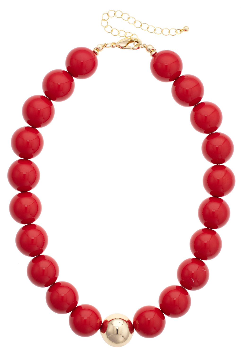 Marjorie Game Day Beaded Necklace: Black