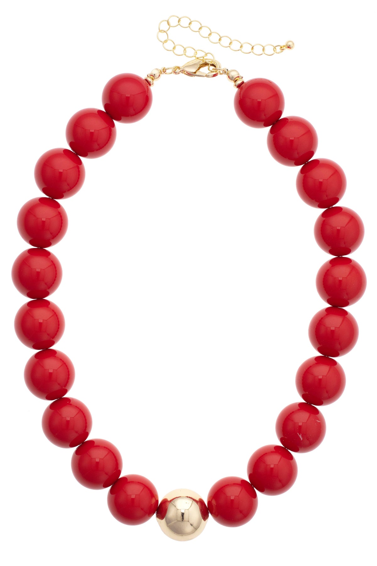 Marjorie Game Day Beaded Necklace: Black