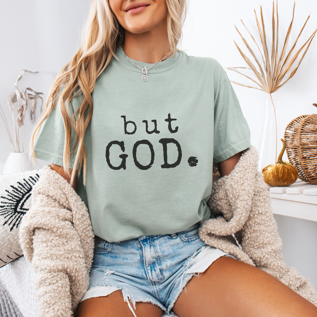 But GOD. Graphic Tee: White / 2XL