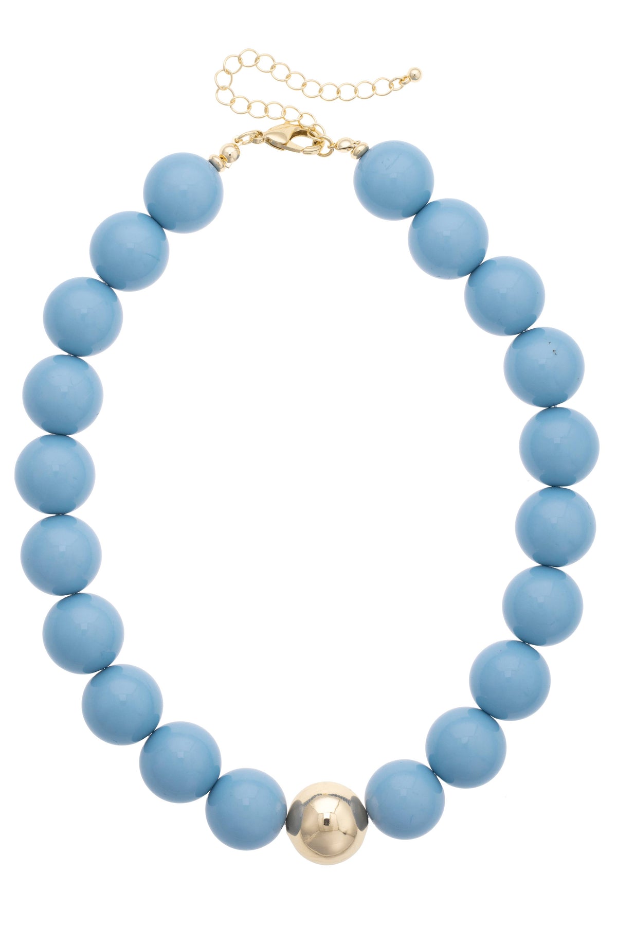 Marjorie Game Day Beaded Necklace: Crimson