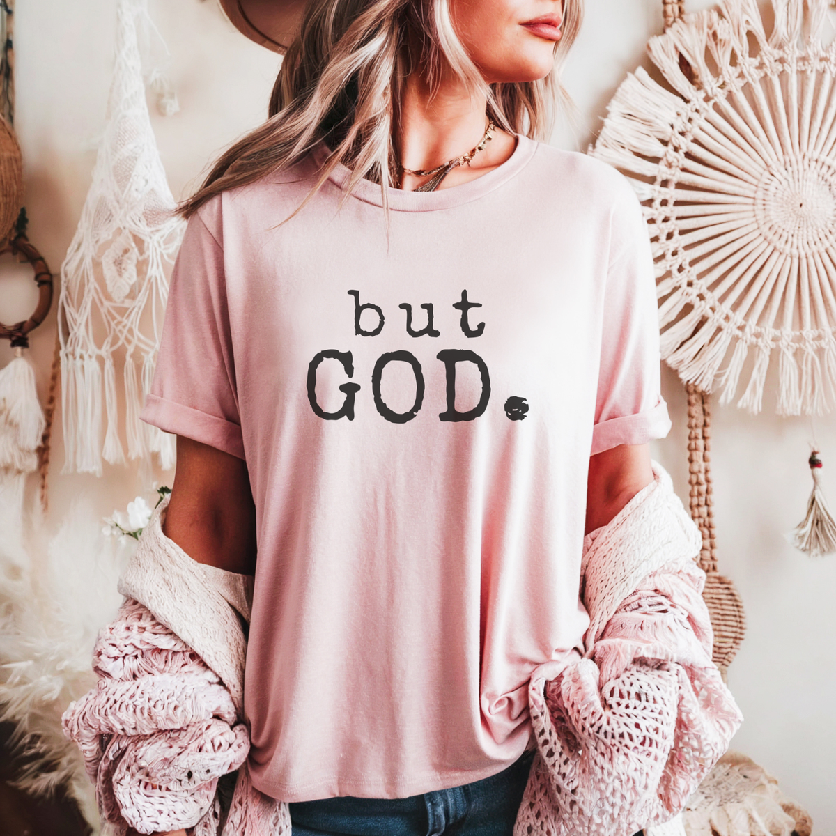 But GOD. Graphic Tee: White / XLarge