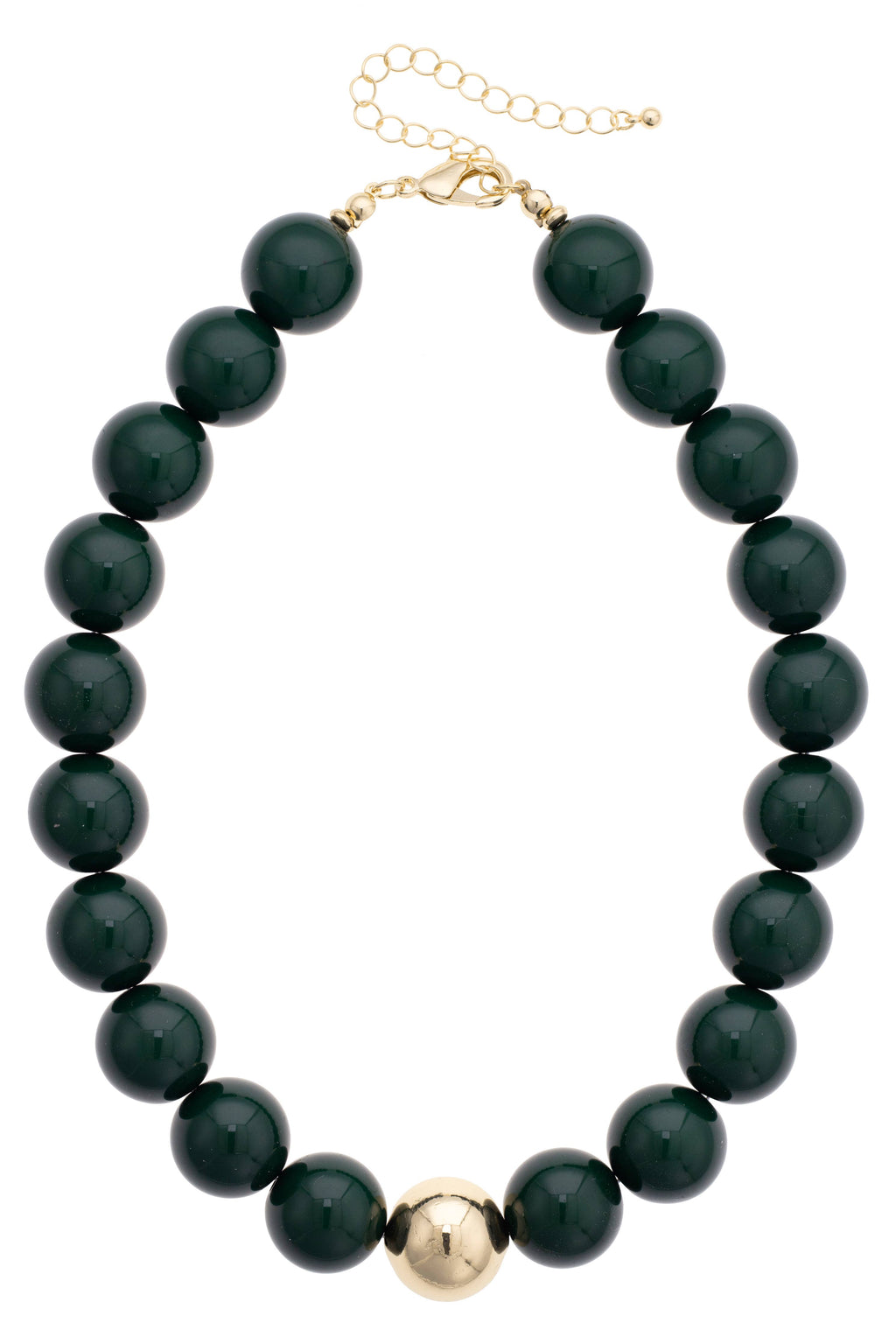 Marjorie Game Day Beaded Necklace: Crimson