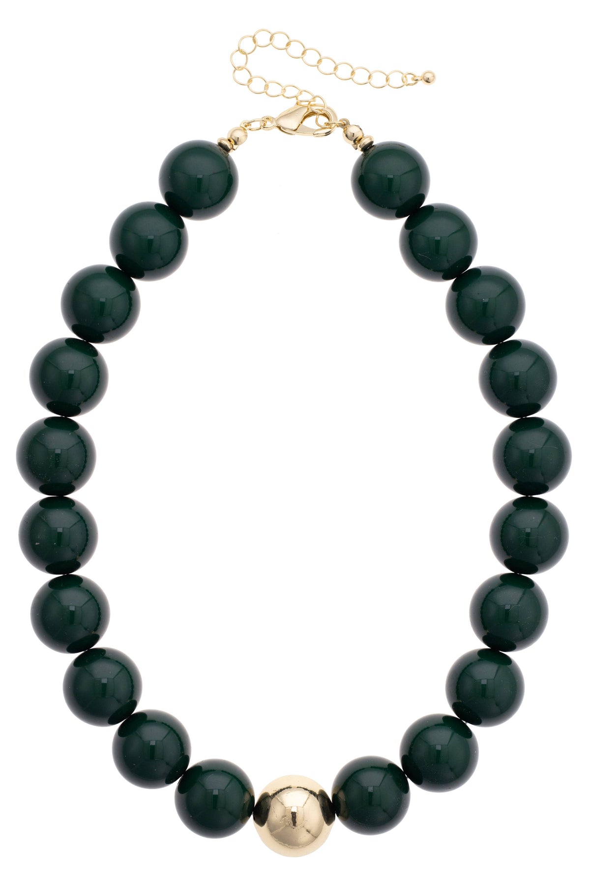 Marjorie Game Day Beaded Necklace: Blue