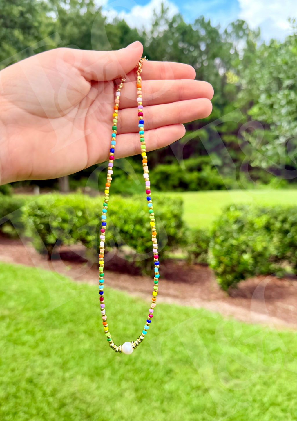 Freshwater Beaded Pearl Necklace