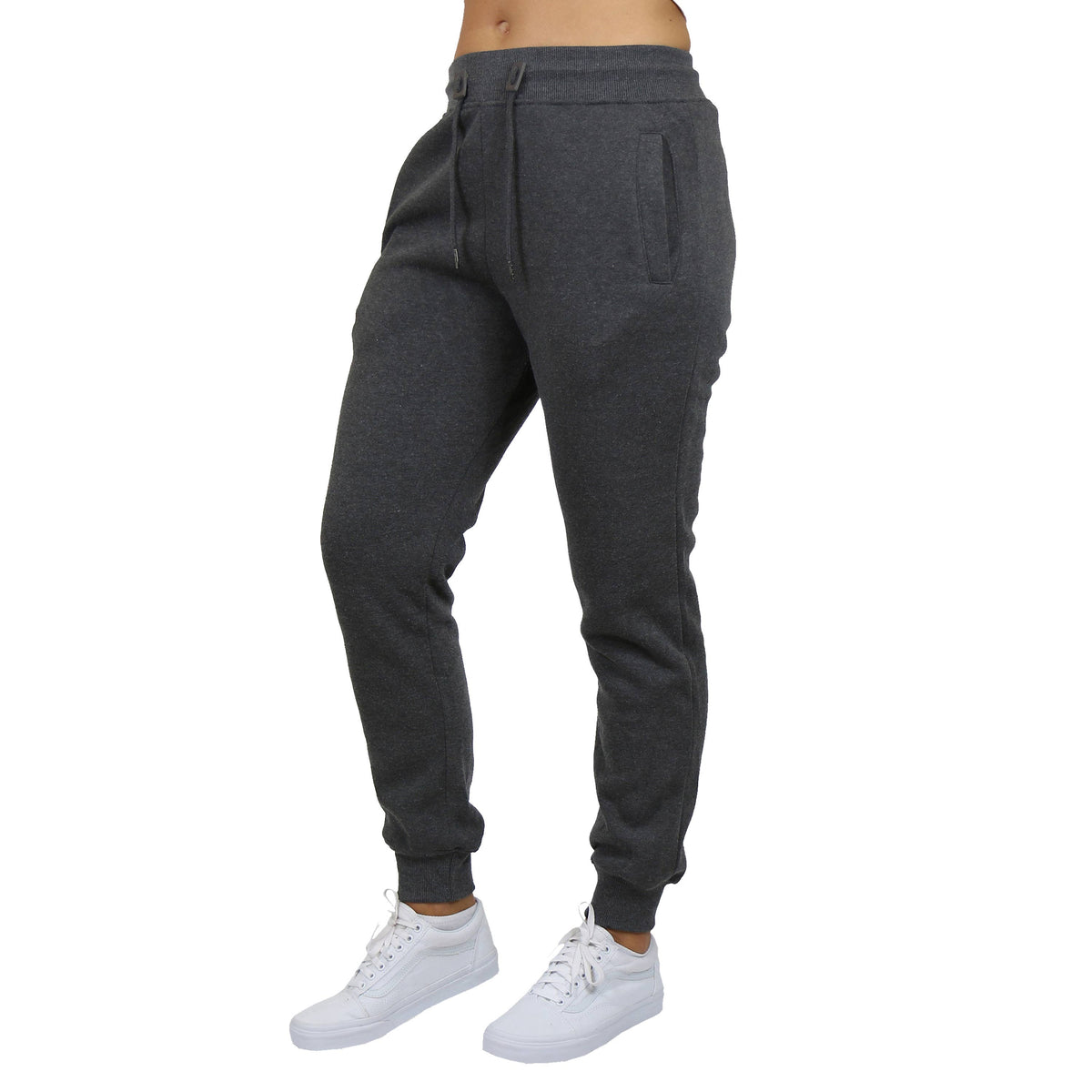 Women's Loose-Fit Fleece Joggers Sweatpants: Black / S