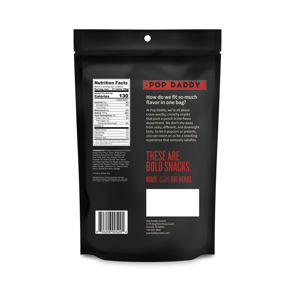 Seasoned Pretzels - 7.5oz - Hot Sauce