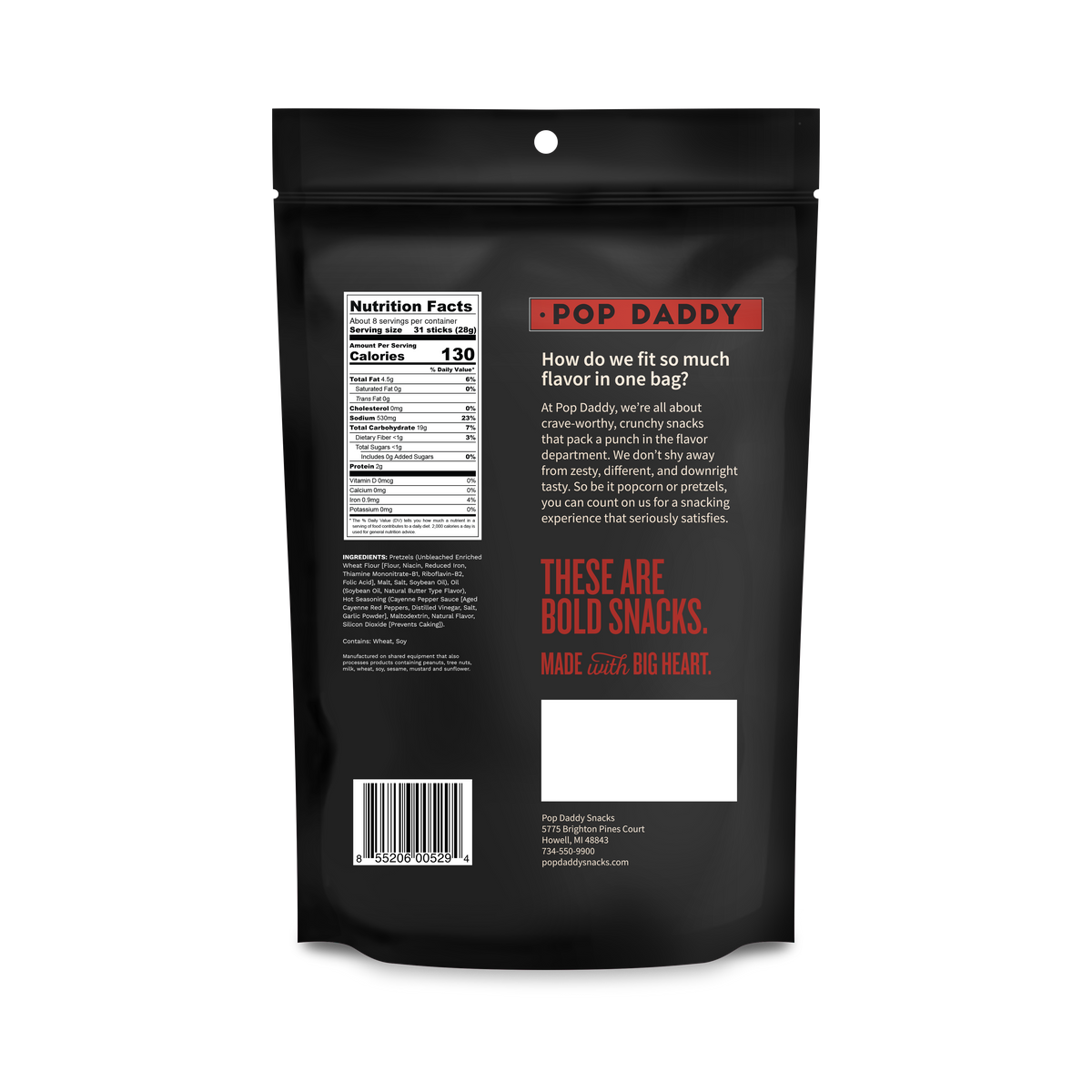 Seasoned Pretzels - 7.5oz - Hot Sauce