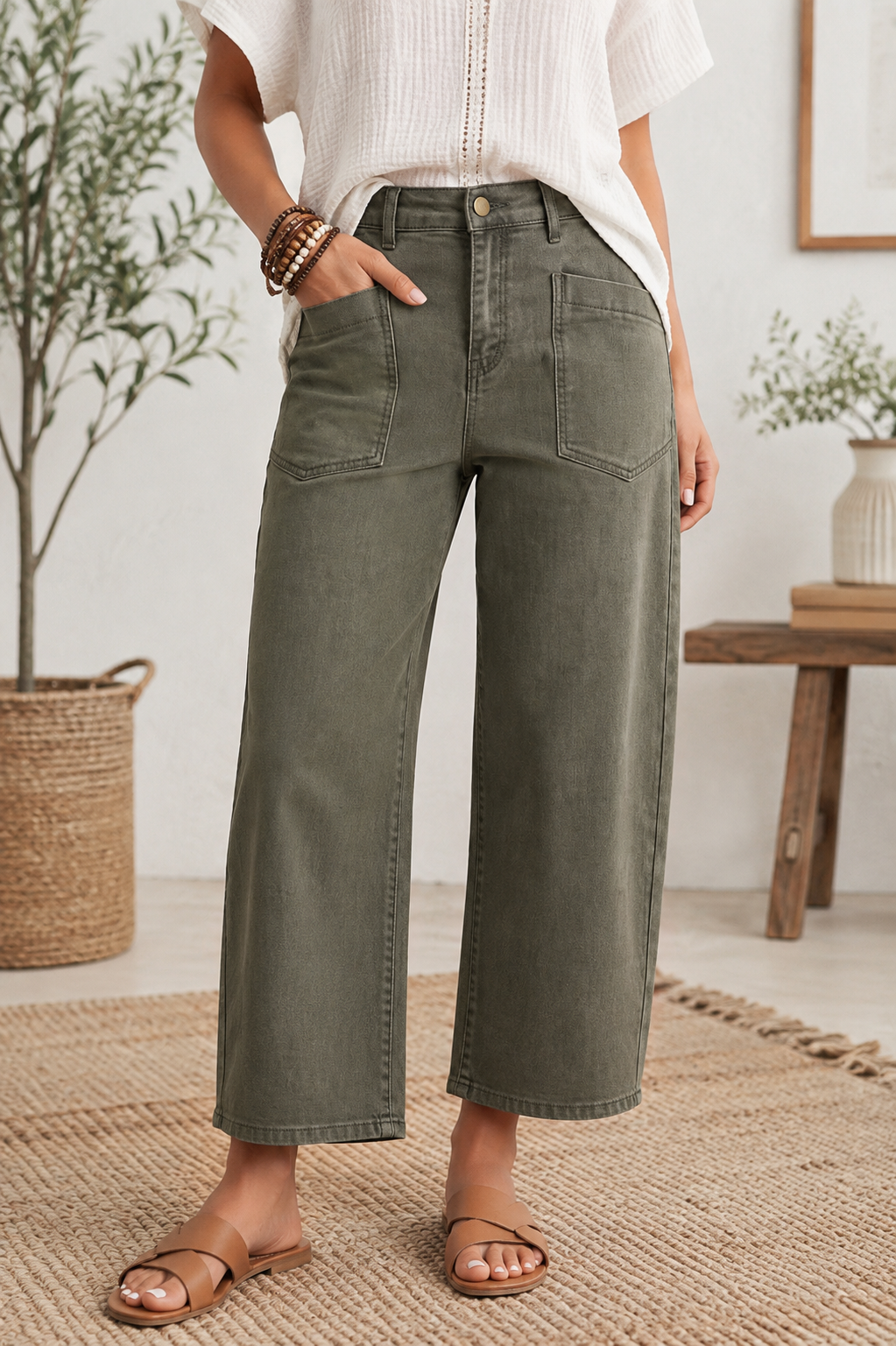 Square-Barrel Jeans: Coffee / 4