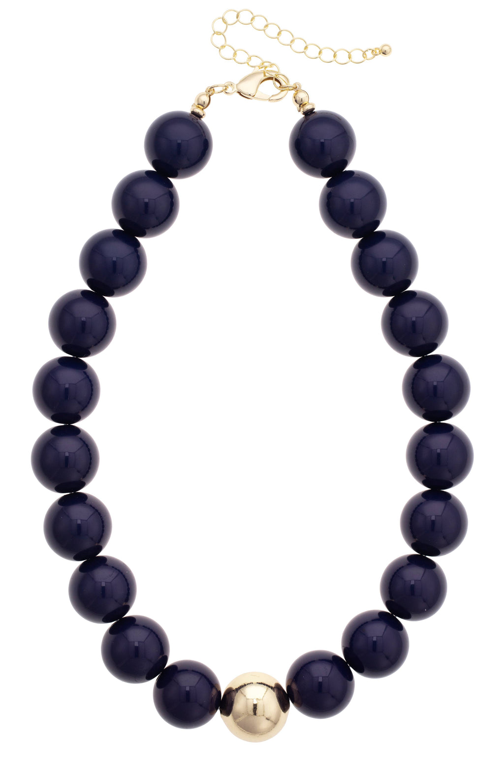 Marjorie Game Day Beaded Necklace: Red