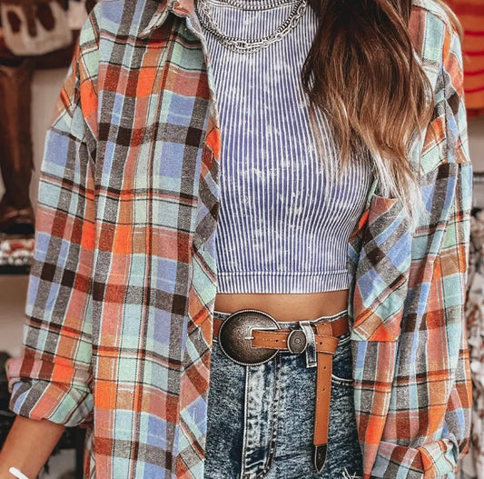 Plaid Button Up Shirt
