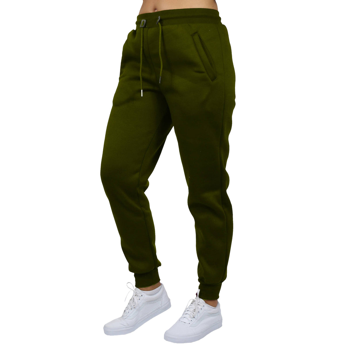 Women's Loose-Fit Fleece Joggers Sweatpants: Black / M