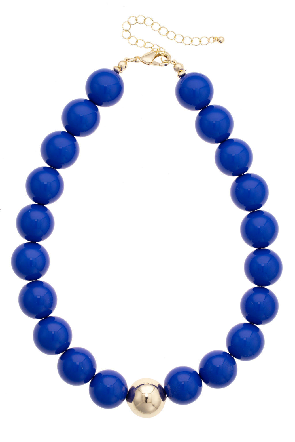 Marjorie Game Day Beaded Necklace: Crimson