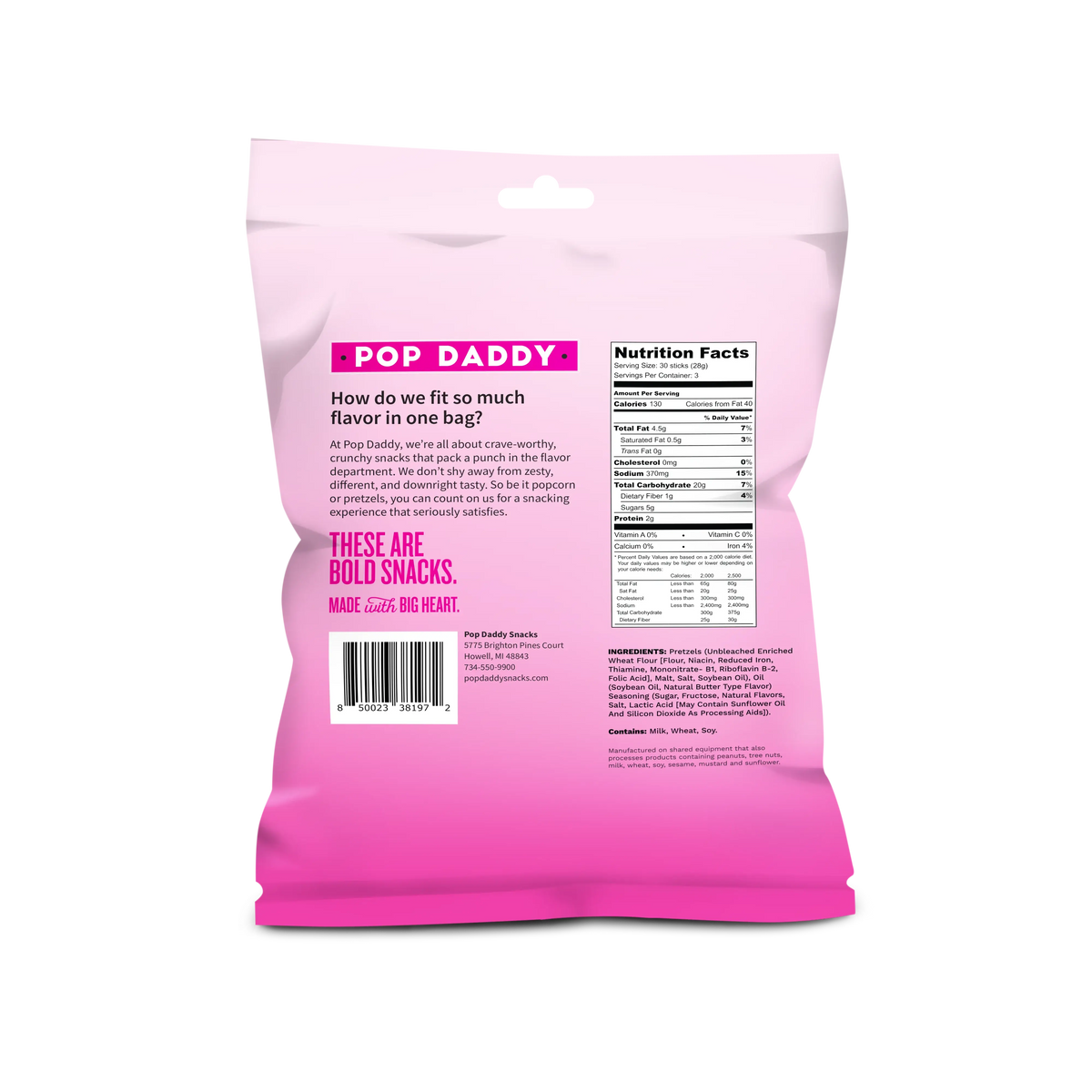 Seasoned Pretzels - 3oz - Birthday Cake (NEW 12CT)