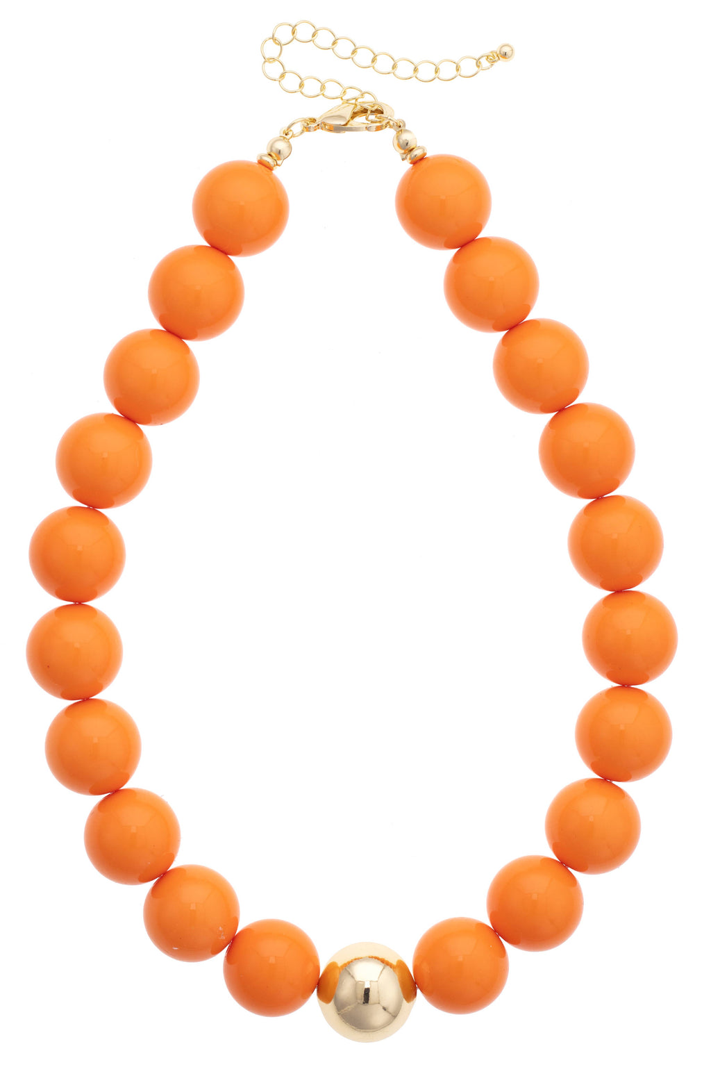 Marjorie Game Day Beaded Necklace: Crimson