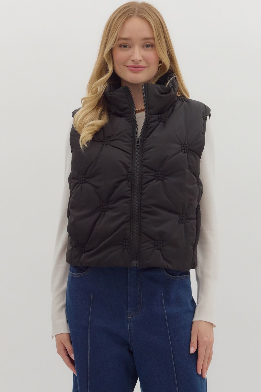 Black Puffer Vest