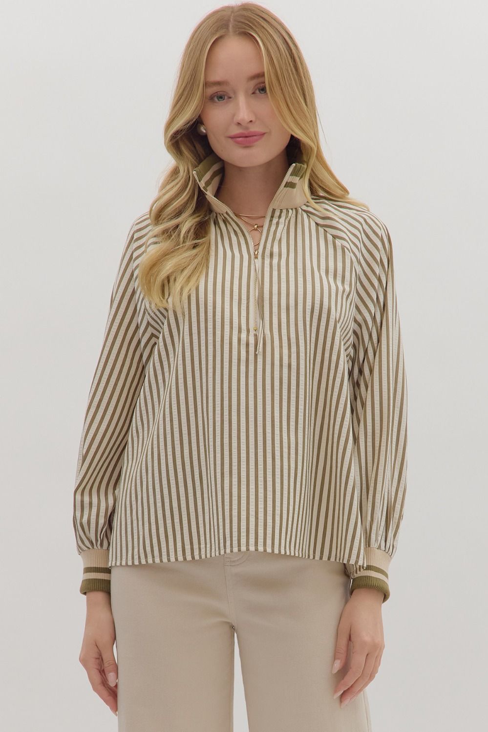 Striped Long Sleeve Top