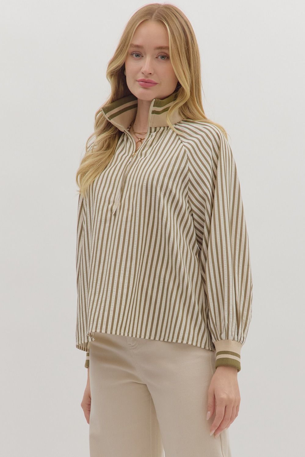 Striped Long Sleeve Top