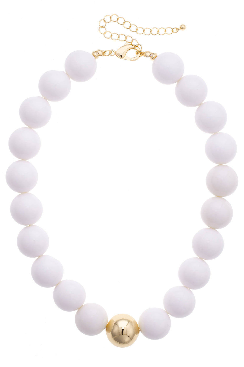 Marjorie Game Day Beaded Necklace: Blue