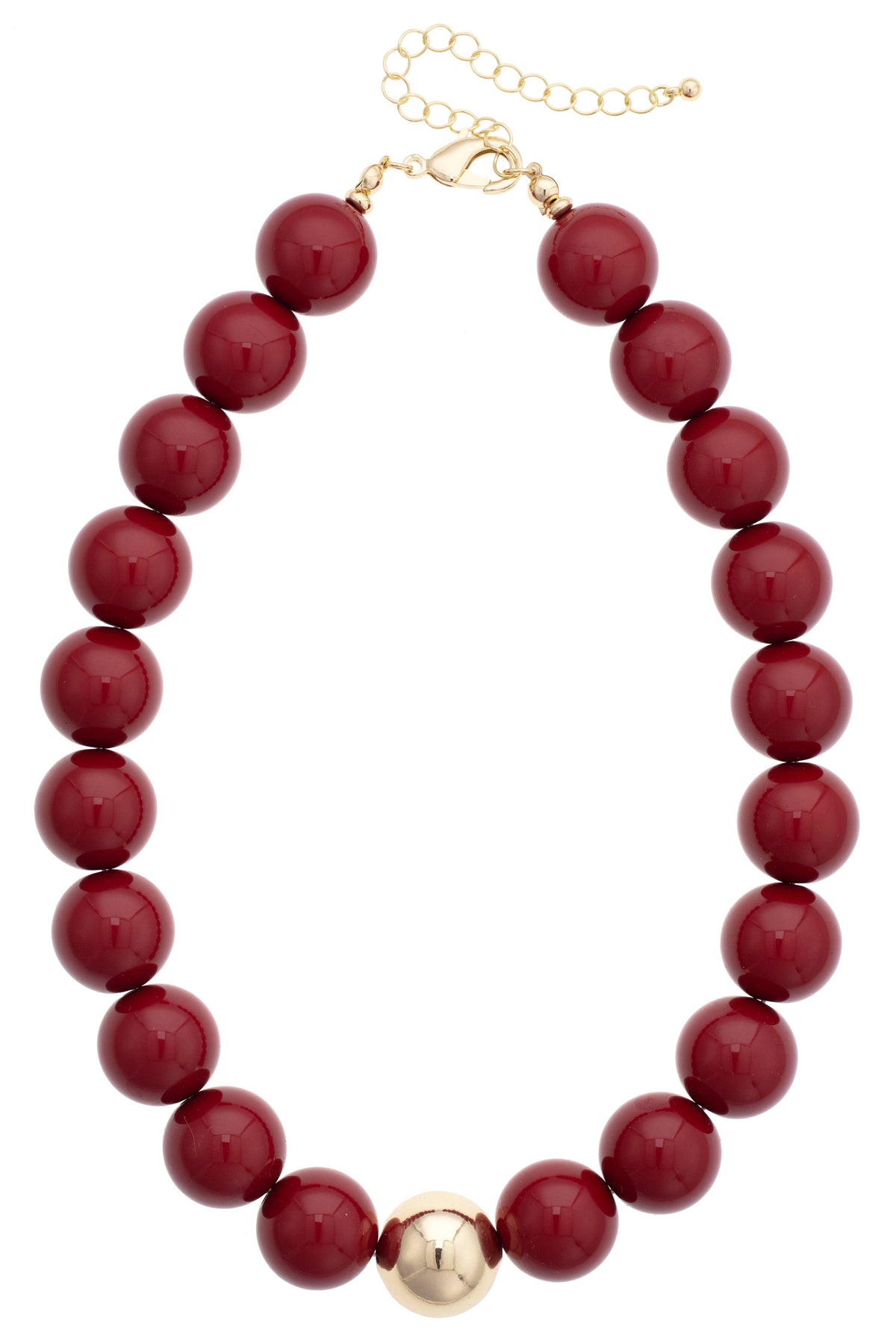 Marjorie Game Day Beaded Necklace: Black