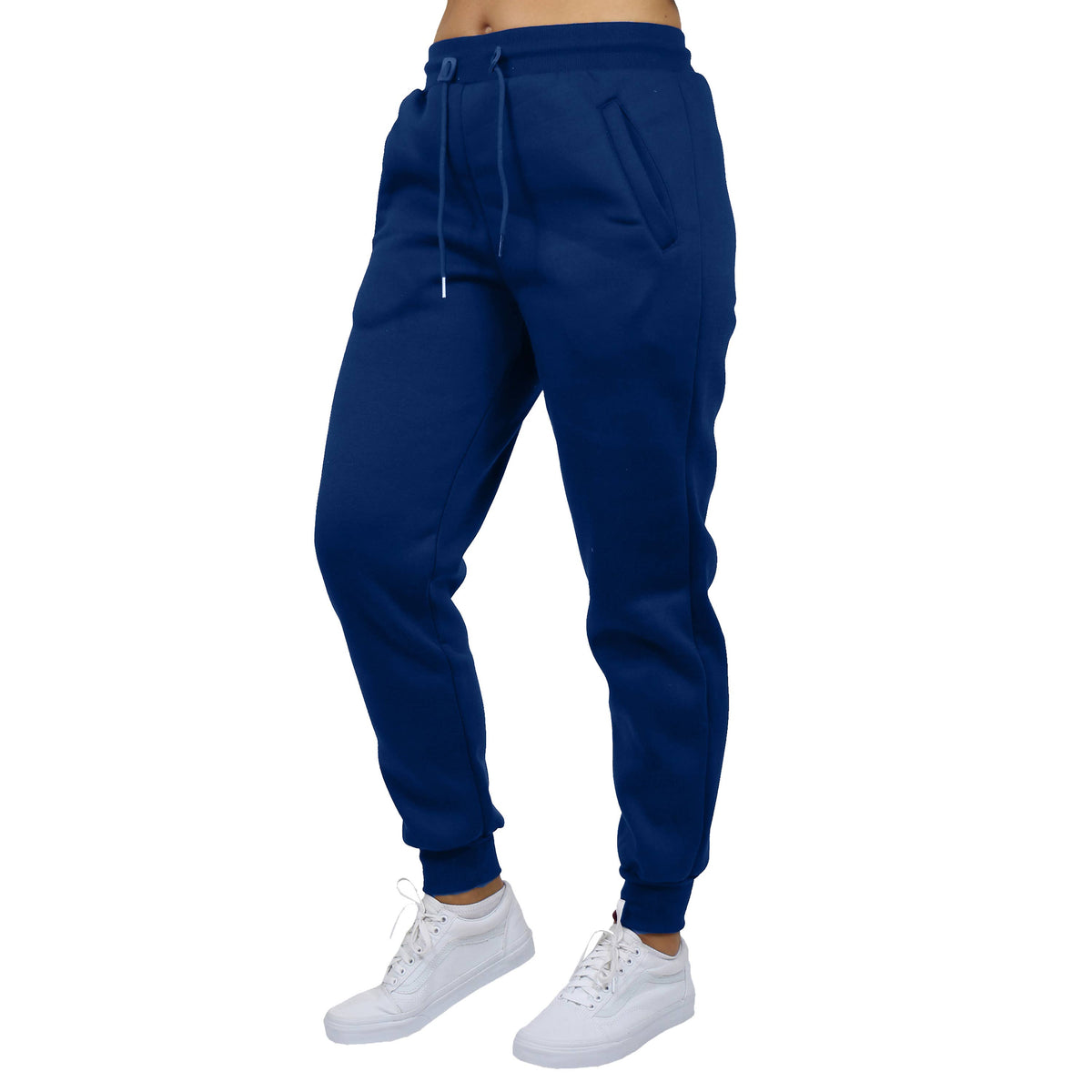 Women's Loose-Fit Fleece Joggers Sweatpants: Black / S